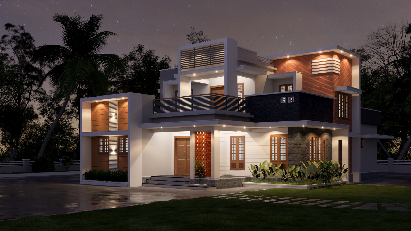 Modern home exterior